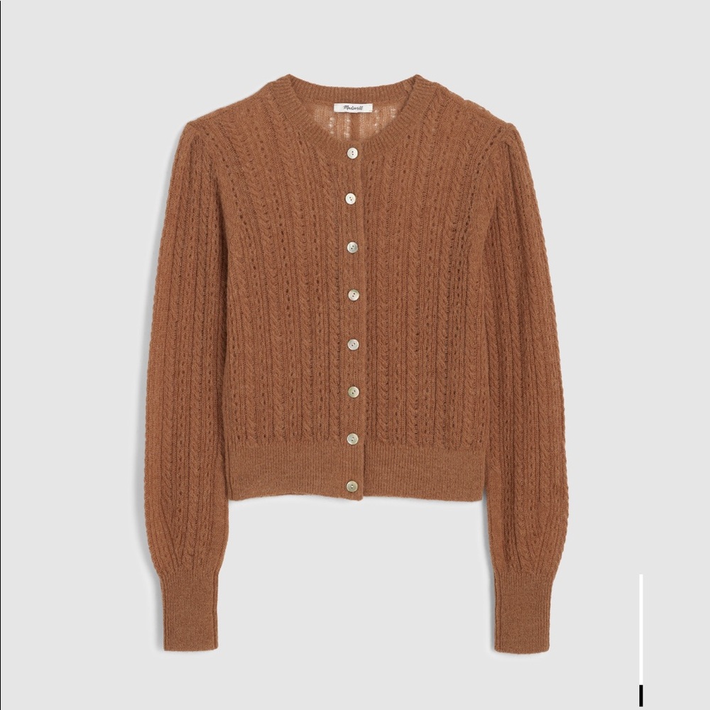 NWT Madewell Pointelle-stitch cardigan